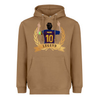 Toasted Coconut Messi The Legend Heavyweight Hoodie - artisFamous
