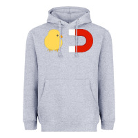 Heather Grey chick magnet Heavyweight Hoodie - artisFamous