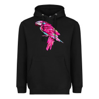Black pink parrot T-shirts Heavyweight Hoodie - artisFamous