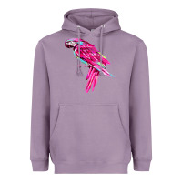 Lavender pink parrot T-shirts Heavyweight Hoodie - artisFamous