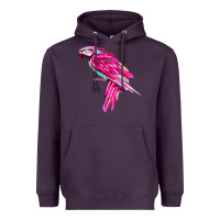 Plum pink parrot T-shirts Heavyweight Hoodie - artisFamous