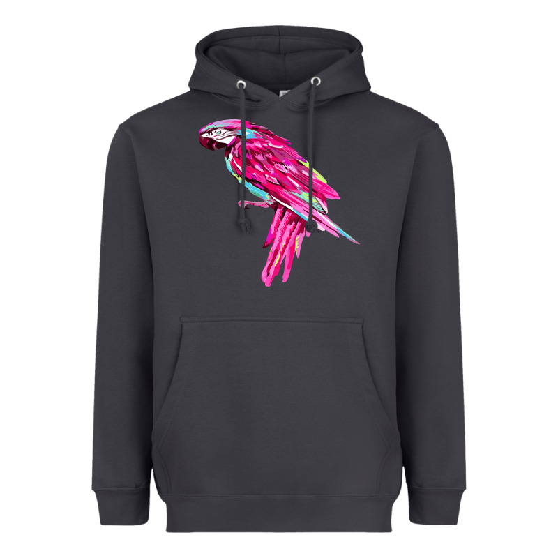 Pink Parrot T-shirts Heavyweight Hoodie by artisFamous | Teevron