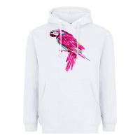 White pink parrot T-shirts Heavyweight Hoodie - artisFamous