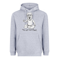 Heather Grey baby trump Heavyweight Hoodie - artisFamous