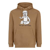 Toasted Coconut baby trump Heavyweight Hoodie - artisFamous