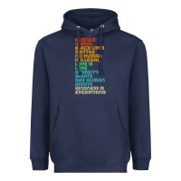 Navy vintage, retro science is real, black lives matter Heavyweight Hoodie - artisFamous