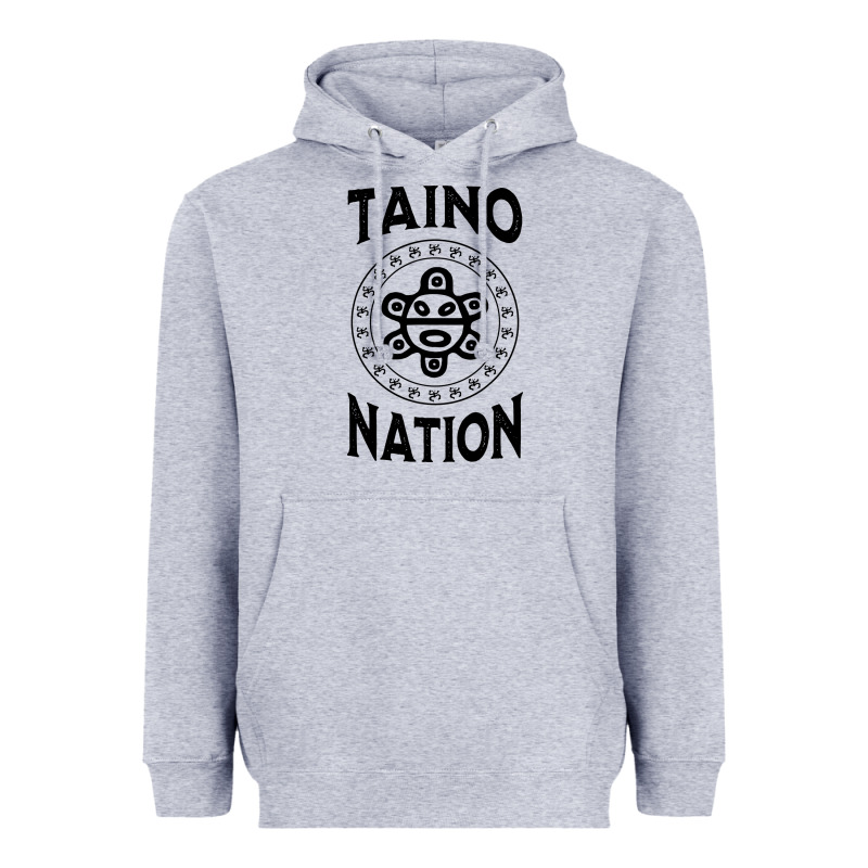 White Taino Nation Coqui Sun Boricua Taino Heavyweight Hoodie by artisFamous | Teevron