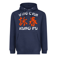 Navy Wing Chun Heavyweight Hoodie - artisFamous