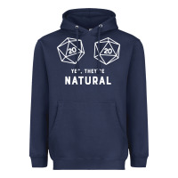 Yes They're Natural 20 Dice Funny Rpg Gamer Heavyweight Hoodie | Teevron
