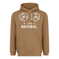 Toasted Coconut yes they're natural 20 dice funny rpg gamer Heavyweight Hoodie - artisFamous