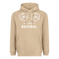 Mushroom yes they're natural 20 dice funny rpg gamer Heavyweight Hoodie - artisFamous