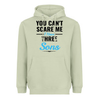 Matcha you can't scare me i have three sons Heavyweight Hoodie - artisFamous