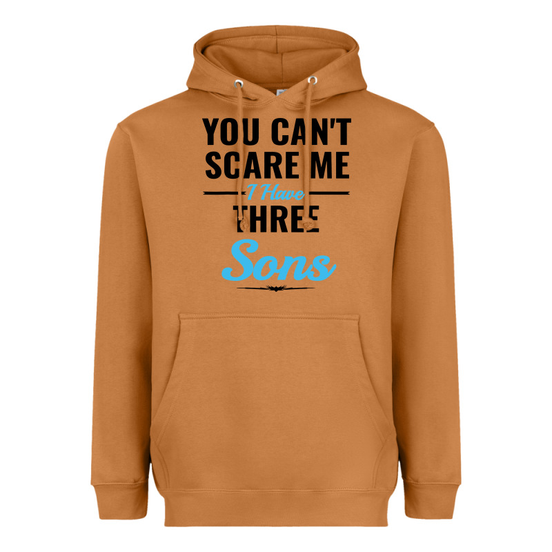 You Can't Scare Me I Have Three Sons Heavyweight Hoodie by artisFamous | Teevron