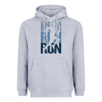 Heather Grey Run Running | for Runners Heavyweight Hoodie - artisFamous