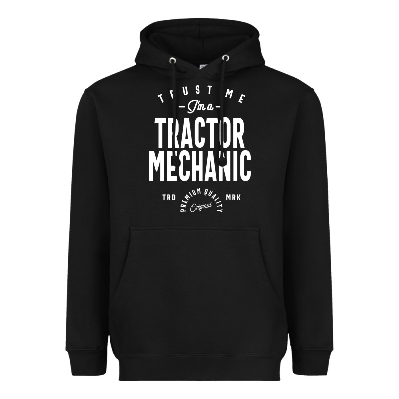 Tractor Mechanic Gift Funny Job Title Profession Birthday Idea Heavyweight Hoodie by artisFamous | Teevron