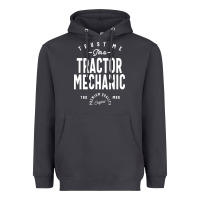 Smoke Tractor Mechanic Gift Funny Job Title Profession Birthday Idea Heavyweight Hoodie - artisFamous
