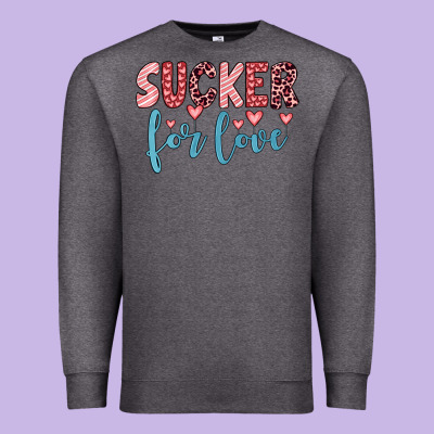 Sucker For Love Premium Sweatshirt Designed By Jahusdesignshop