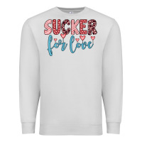 Dove Grey sucker for love Premium Sweatshirt - JahusDesignShop