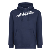 Navy all gas no brakes for dark Heavyweight Hoodie - artisFamous