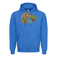 True Royal horseshoe leopard gemstone cactus patch Zipper Hoodie - AdoDesignShop