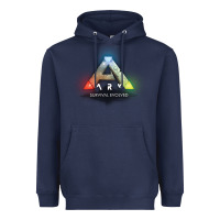 Navy ARK SURVIVAL EVOLVED GAME PLAY Heavyweight Hoodie - artisFamous