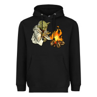 Black Yoda is warming up Heavyweight Hoodie - artisFamous