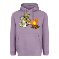 Lavender Yoda is warming up Heavyweight Hoodie - artisFamous