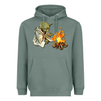 Sage Yoda is warming up Heavyweight Hoodie - artisFamous