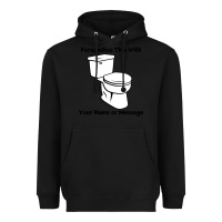 Black toilet Heavyweight Hoodie - artisFamous