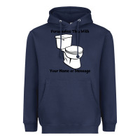 Navy toilet Heavyweight Hoodie - artisFamous
