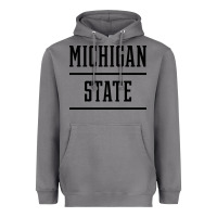 Michigan Mi State Vintage Athletic Style Heavyweight Hoodie | Teevron