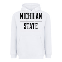 White Michigan MI State vintage Athletic Style Heavyweight Hoodie - artisFamous