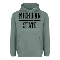 Sage Michigan MI State vintage Athletic Style Heavyweight Hoodie - artisFamous