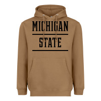Toasted Coconut Michigan MI State vintage Athletic Style Heavyweight Hoodie - artisFamous