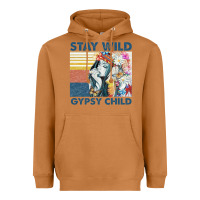 Meerkat stay wild gypsy child letter rainbow Heavyweight Hoodie - artisFamous