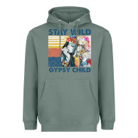 Sage stay wild gypsy child letter rainbow Heavyweight Hoodie - artisFamous