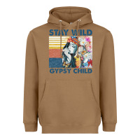 Toasted Coconut stay wild gypsy child letter rainbow Heavyweight Hoodie - artisFamous