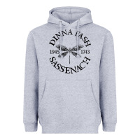 Heather Grey dinna fash sassenach Heavyweight Hoodie - artisFamous