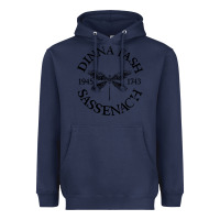 Navy dinna fash sassenach Heavyweight Hoodie - artisFamous