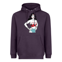 Plum wonder woman Heavyweight Hoodie - artisFamous