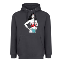 Smoke wonder woman Heavyweight Hoodie - artisFamous