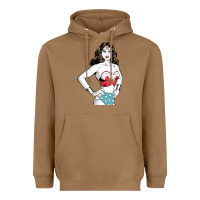 Toasted Coconut wonder woman Heavyweight Hoodie - artisFamous