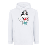 White wonder woman Heavyweight Hoodie - artisFamous