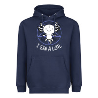 Navy i sin a lotl hail satan pentagram Heavyweight Hoodie - artisFamous