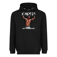 Black NATE DIAZ Heavyweight Hoodie - artisFamous