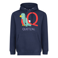Navy Cute Quetzal Kid's Heavyweight Hoodie - artisFamous