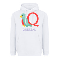 White Cute Quetzal Kid's Heavyweight Hoodie - artisFamous
