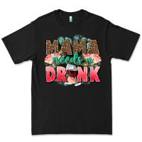 Black Mama needs a drink mothers day Premium Tee - CowGirlArtShop