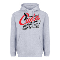 Heather Grey bara cuda Heavyweight Hoodie - artisFamous