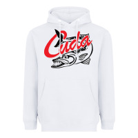 White bara cuda Heavyweight Hoodie - artisFamous